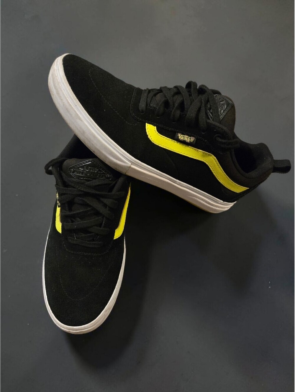 Vans Kyle Walker VN0A5JIE8Y Black Volt Suede Skate Shoes Men's 10